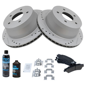 TRQ® - Performance Ceramic Rear Brake Kit