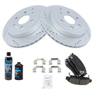 TRQ® - Performance Ceramic Rear Brake Kit