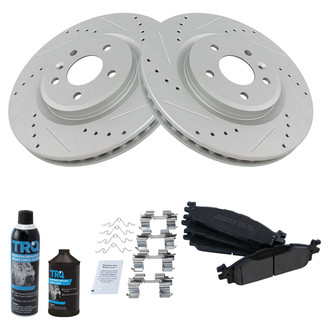 TRQ® - Performance Semi-Metallic Front Brake Kit