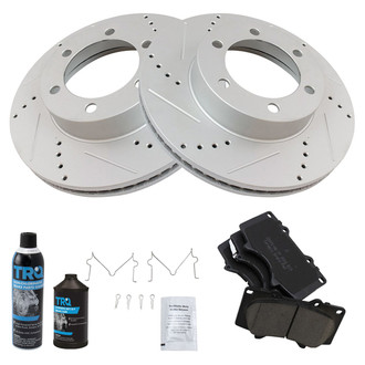 TRQ® - Performance Ceramic Front Brake Kit