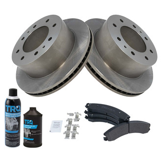 TRQ® - Rear Disc Brake Kit with Semi-Metallic Pads