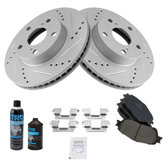 TRQ® - Performance Ceramic Front Brake Kit