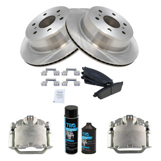 TRQ® - Rear Disc Brake Kit with Ceramic Pads and Calipers