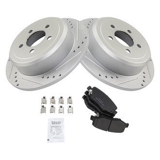 TRQ® - Performance Ceramic Rear Brake Kit