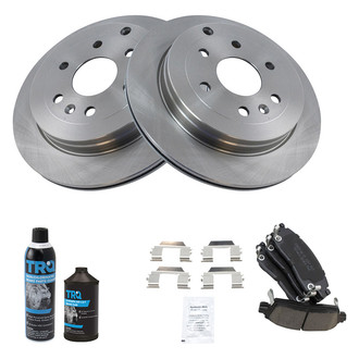 TRQ® - Rear Disc Brake Kit with Ceramic Pads