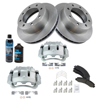 TRQ® - Front Disc Brake Kit with Ceramic Pads and Calipers