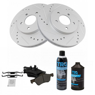 TRQ® - Performance Semi-Metallic Front Brake Kit