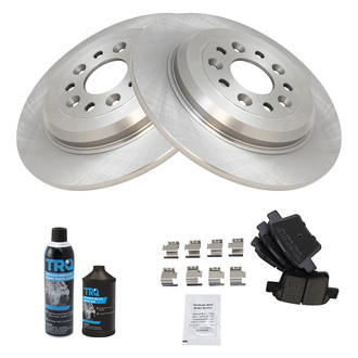 TRQ® - Rear Disc Brake Kit with Ceramic Pads