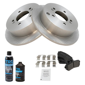 TRQ® - Rear Disc Brake Kit with Semi-Metallic Pads