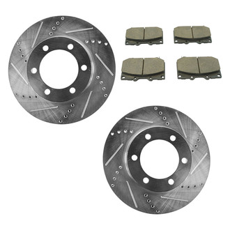 TRQ® - Performance Ceramic Front Brake Kit