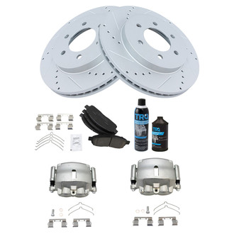 TRQ® - Performance Ceramic Front Brake Kit with Calipers