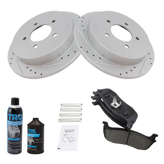 TRQ® - Performance Ceramic Rear Brake Kit