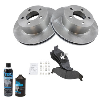 TRQ® - Front Disc Brake Kit with Semi-Metallic Pads