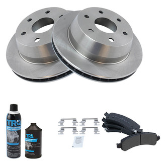 TRQ® - Rear Disc Brake Kit with Semi-Metallic Pads