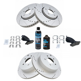 TRQ® - Performance Ceramic Front and Rear Brake Kit