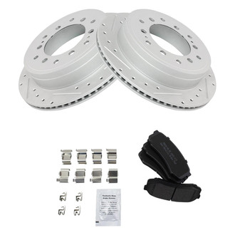 TRQ® - Performance Semi-Metallic Rear Brake Kit