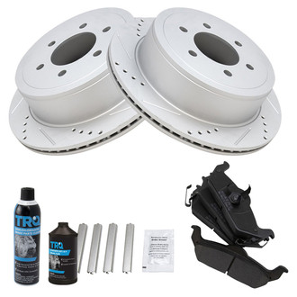 TRQ® - Performance Semi-Metallic Rear Brake Kit