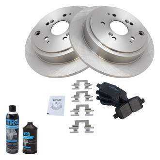 TRQ® - Rear Disc Brake Kit with Semi-Metallic Pads