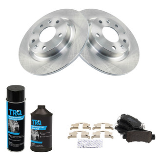 TRQ® - Rear Disc Brake Kit with Semi-Metallic Pads