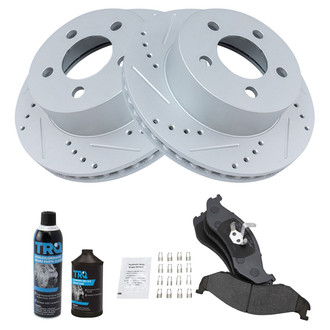 TRQ® - Performance Semi-Metallic Front Brake Kit