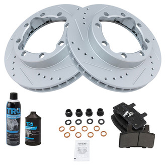TRQ® - Performance Semi-Metallic Front Brake Kit