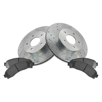 TRQ® - Performance Semi-Metallic Front Brake Kit