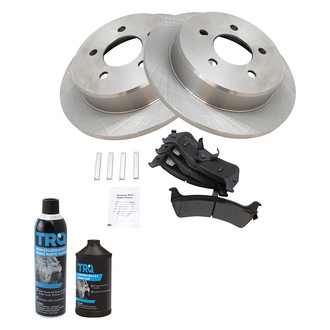 TRQ® - Rear Disc Brake Kit with Semi-Metallic Pads