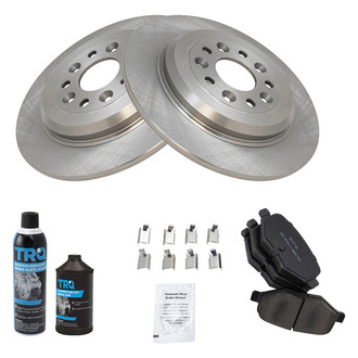 TRQ® - Rear Disc Brake Kit with Semi-Metallic Pads