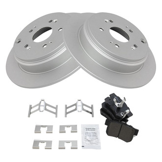 TRQ® - Rear Disc Brake Kit with Semi-Metallic Pads