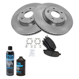 TRQ® - Front Disc Brake Kit with Semi-Metallic Pads
