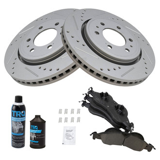 TRQ® - Performance Ceramic Front Brake Kit