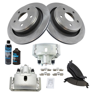 TRQ® - Rear Disc Brake Kit with Ceramic Pads and Calipers