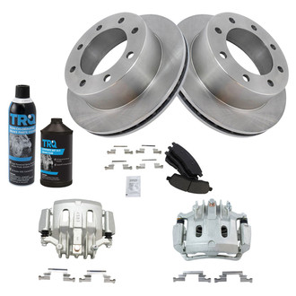 TRQ® - Rear Disc Brake Kit with Ceramic Pads and Calipers