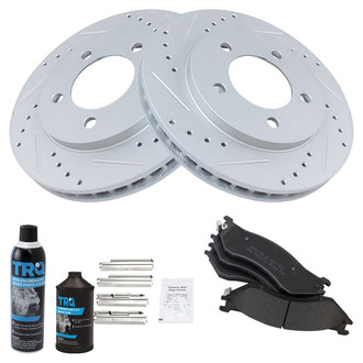 TRQ® - Performance Semi-Metallic Front Brake Kit