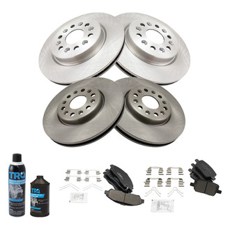 TRQ® - Front and Rear Disc Brake Kit with Ceramic Pads