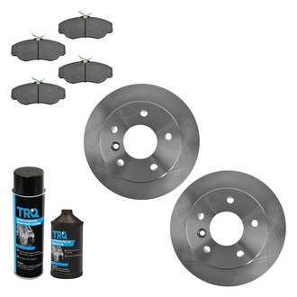 TRQ® - Front Disc Brake Kit with Semi-Metallic Pads