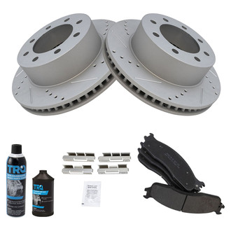 TRQ® - Performance Semi-Metallic Front Brake Kit