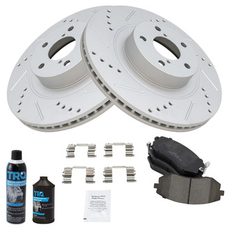 TRQ® - Performance Ceramic Front Brake Kit