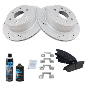TRQ® - Performance Semi-Metallic Rear Brake Kit