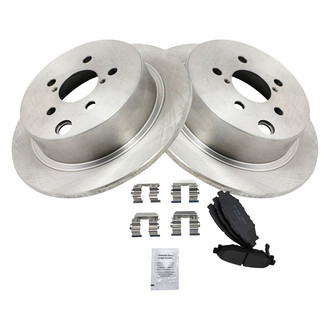 TRQ® - Rear Disc Brake Kit with Ceramic Pads