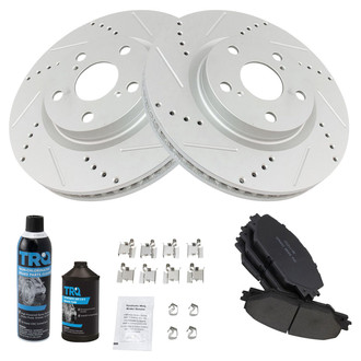 TRQ® - Performance Ceramic Front Brake Kit
