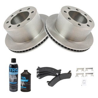 TRQ® - Rear Disc Brake Kit with Semi-Metallic Pads