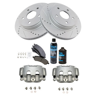 TRQ® - Performance Ceramic Front Brake Kit with Calipers