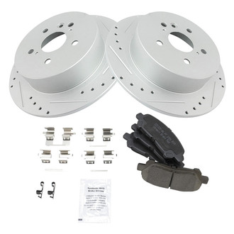 TRQ® - Performance Ceramic Rear Brake Kit