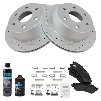 TRQ® - Performance Semi-Metallic Rear Brake Kit