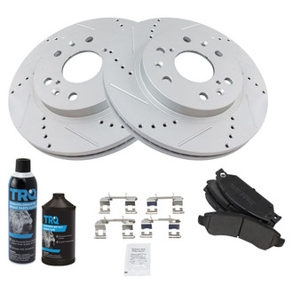 TRQ® - Performance Semi-Metallic Front Brake Kit