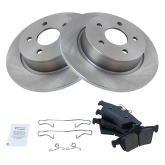 TRQ® - Rear Disc Brake Kit with Ceramic Pads