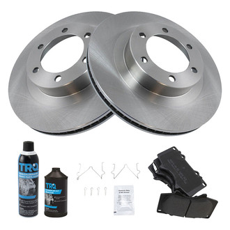 TRQ® - Front Disc Brake Kit with Semi-Metallic Pads