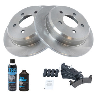 TRQ® - Rear Disc Brake Kit with Semi-Metallic Pads