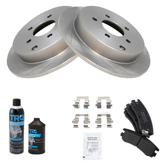 TRQ® - Rear Disc Brake Kit with Semi-Metallic Pads